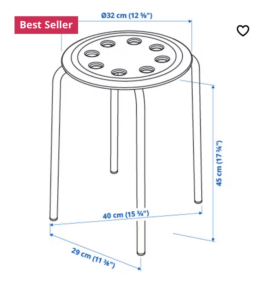 IKEA : Two Black Small Stools image indicator(4)