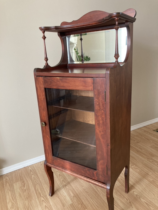 Vintage curio cabinet