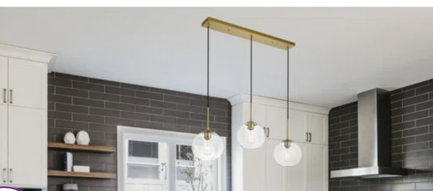 Three pendant light fixture thumbnail