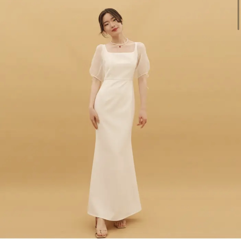Ivory White Wedding Dress, Evening Dress