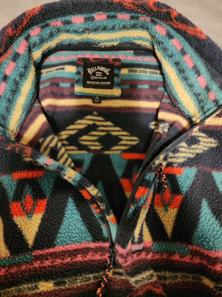 Billabong Half-Zip Mock Neck Fleece Men's Medium - photo 2
