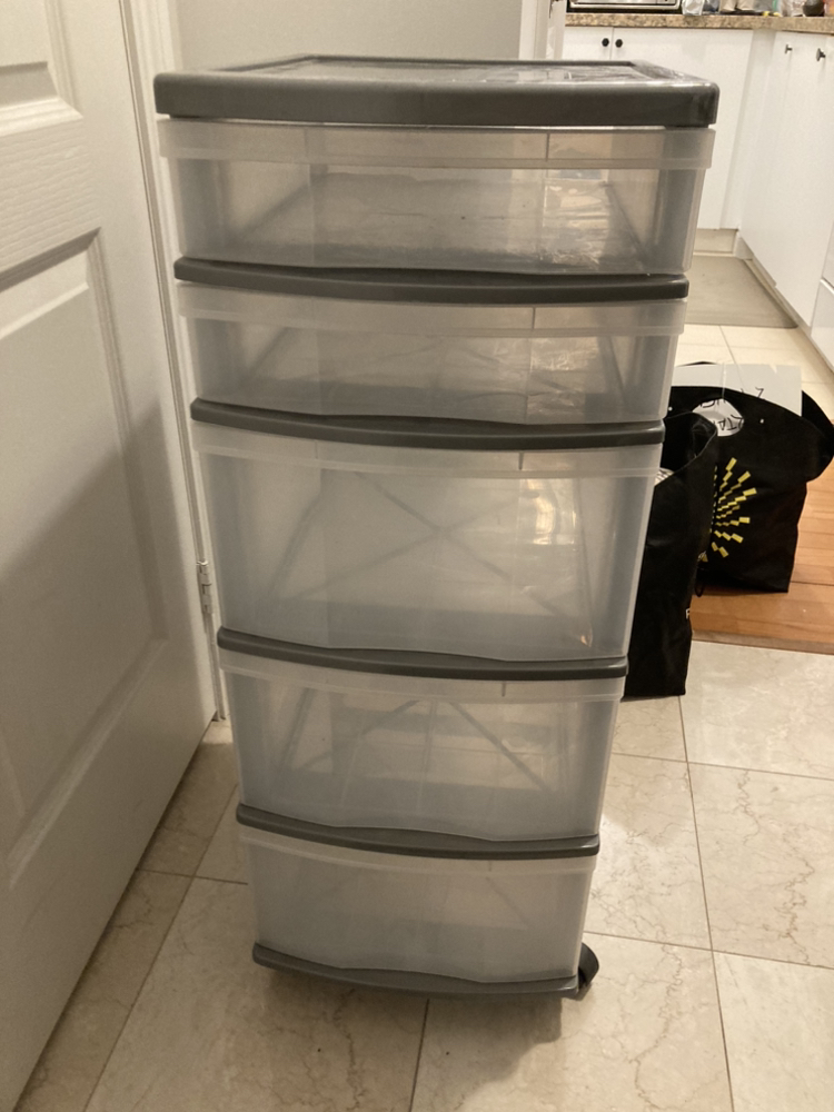 5 drawer storage on wheels thumbnail