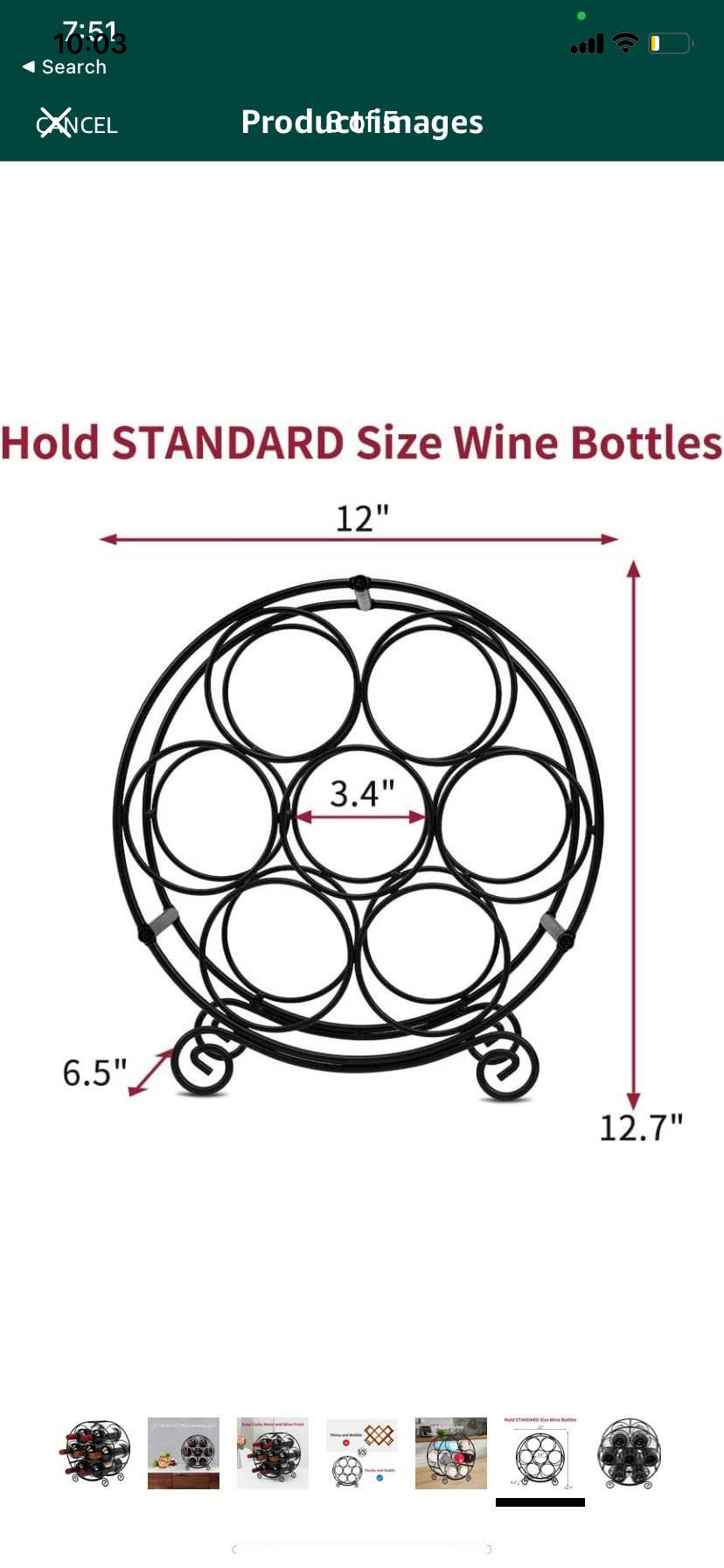 Wine Racks Countertop, 7 Bottles Wine Stand - photo 3