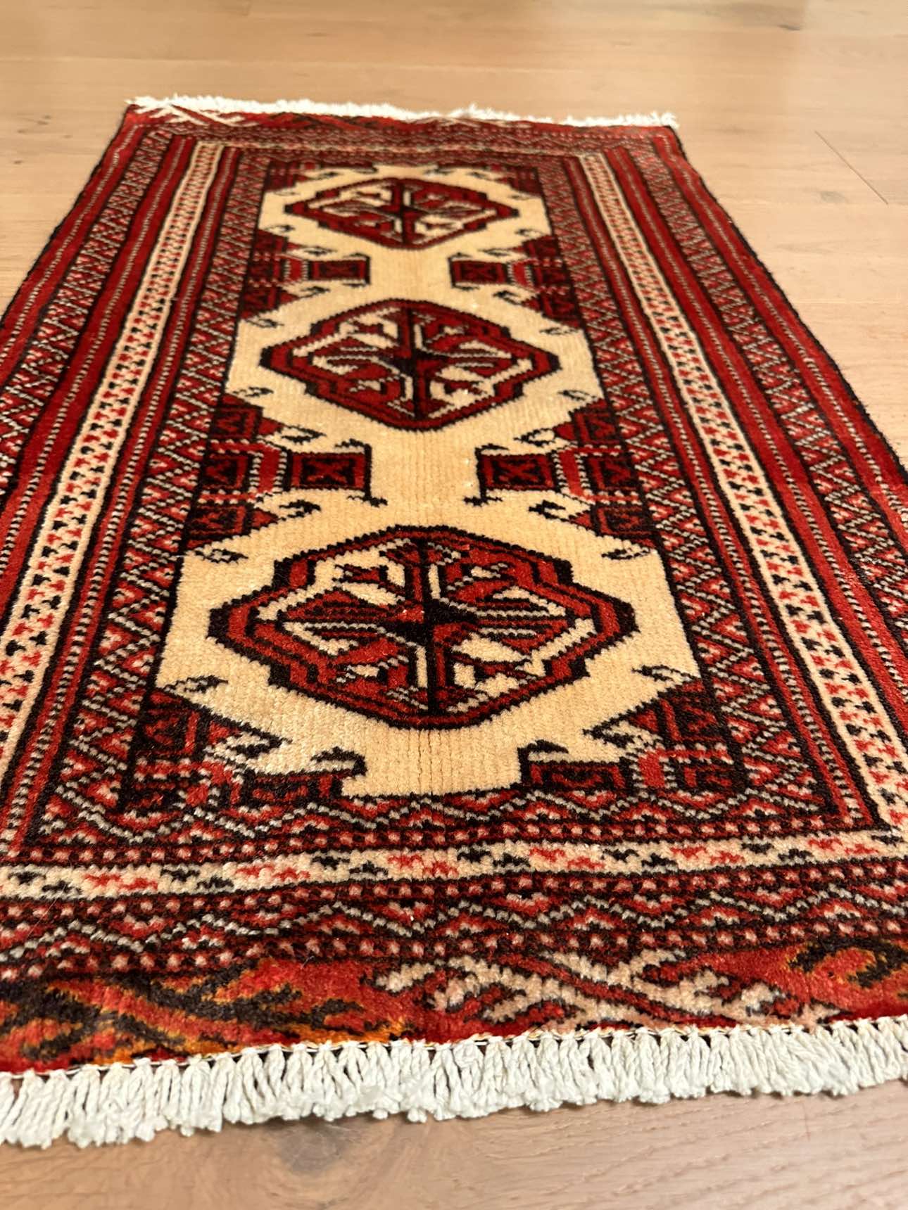 2'x3' Vintage Handmade Persian Torkaman Rug - photo 4