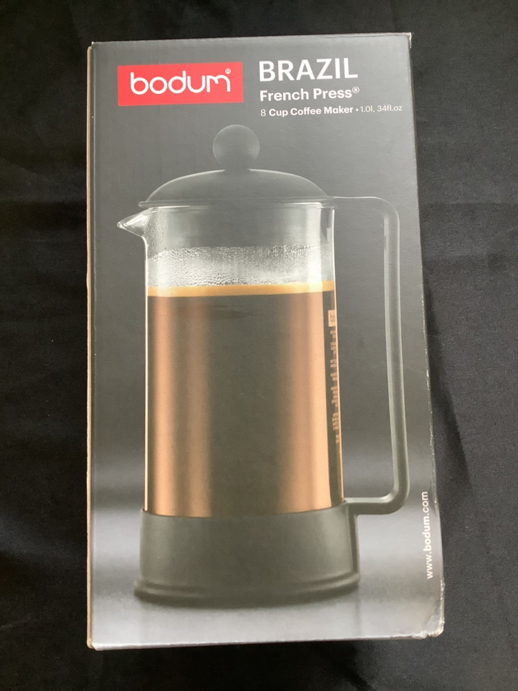 🏈 NEW, BODUM BRAZIL FRENCH PRESS, 8 cups image indicator(4)