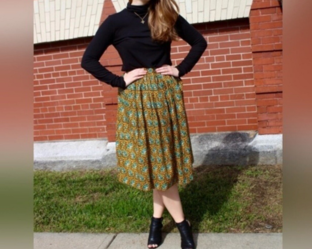J.CREW elephant midi skirt w/pockets- size 0 thumbnail