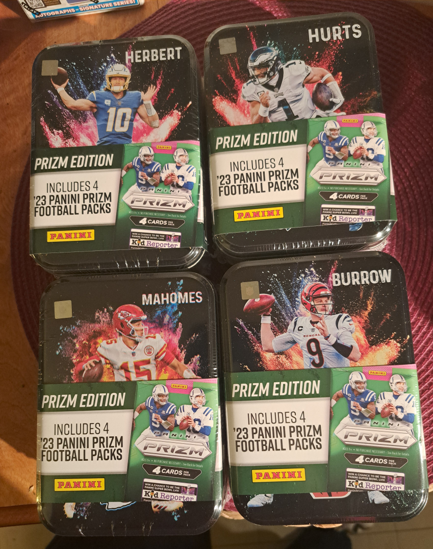 Panini 2023 NFL Championship Collection Tin Prizm Edition