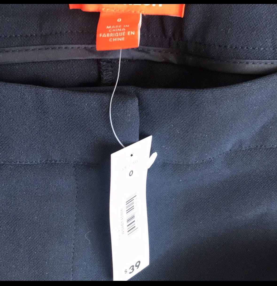 Joe Fresh Navy Blue Work Pants - Size 0 (fits 2 or 4) image indicator(2)
