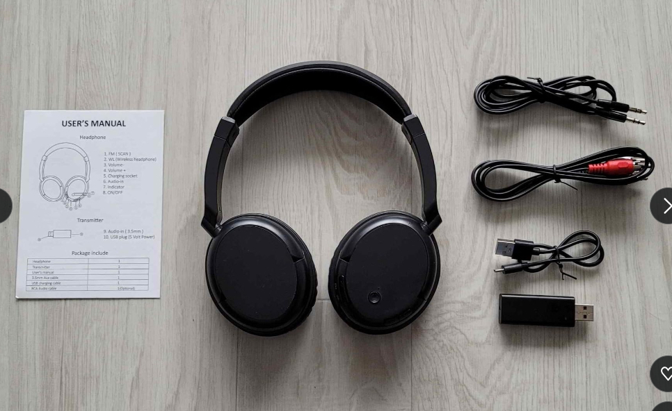 Wireless Headphones for TV Watching (NOT Bluetooth), BNIB image indicator(4)