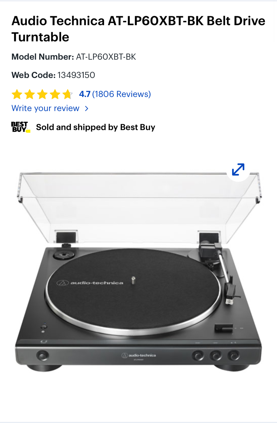 Turntable with Bluetooth feature thumbnail