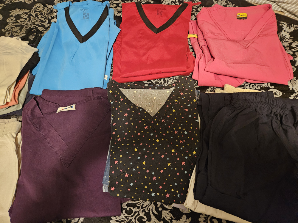 FREE scrubs, sleeveless and leggings