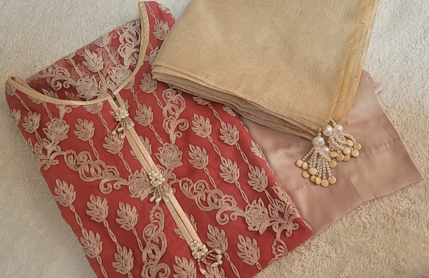 3 Pieces Fancy Suit for Eid/parties image indicator(7)