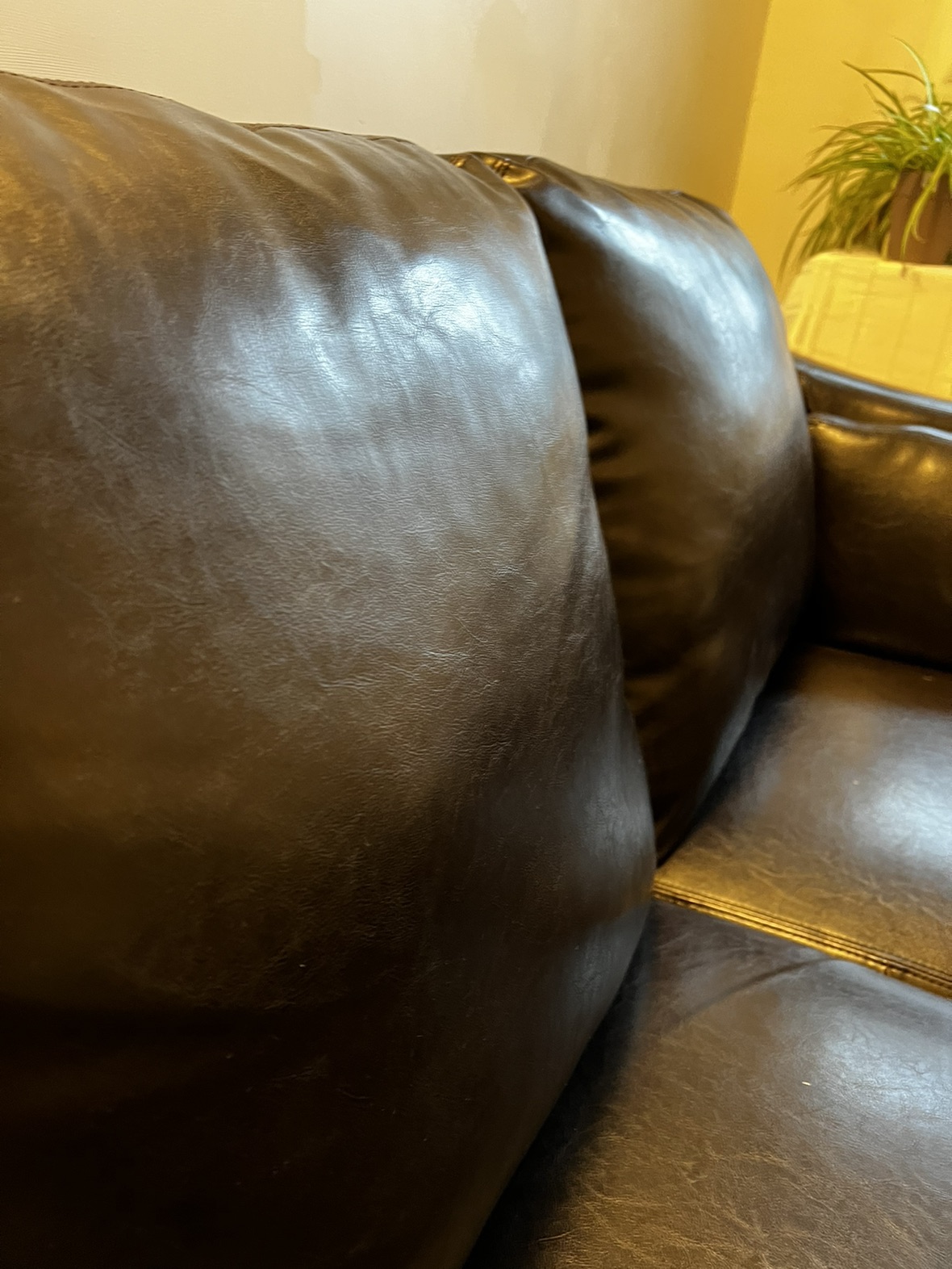 Couch (Not sure if real leather) - photo 4