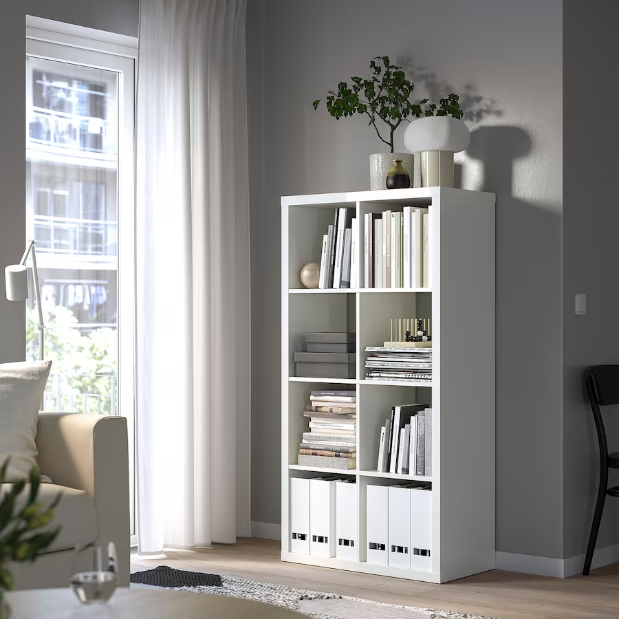 Ikea KAPLAN Shelf Unit, high gloss white - photo 2