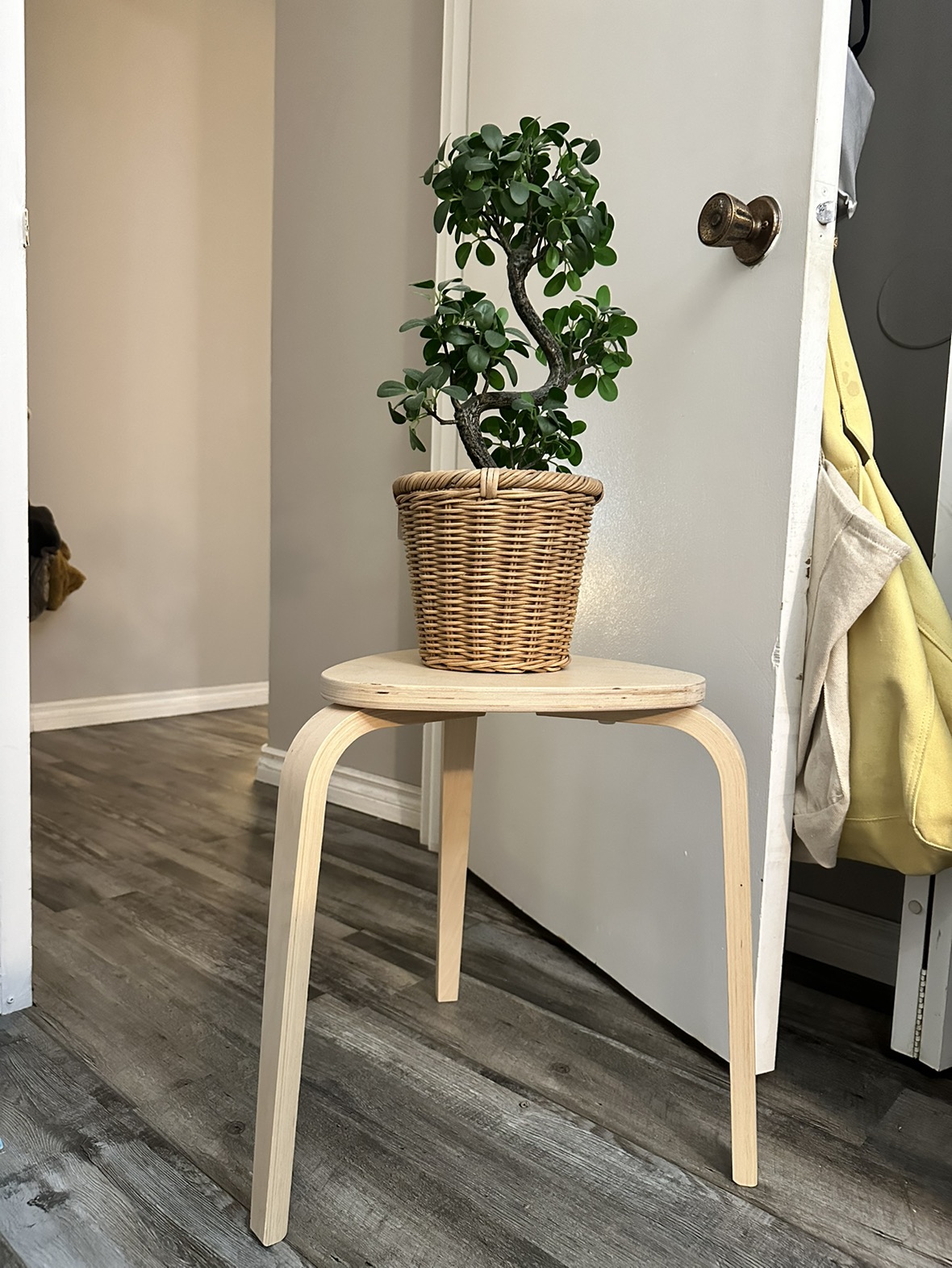 Wood stool