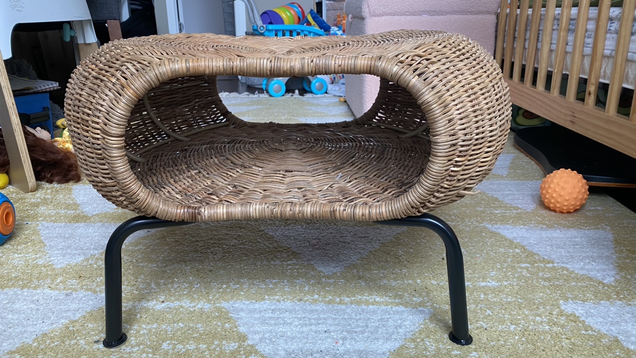 Wicker Foot Rest/ Side Table - photo 2
