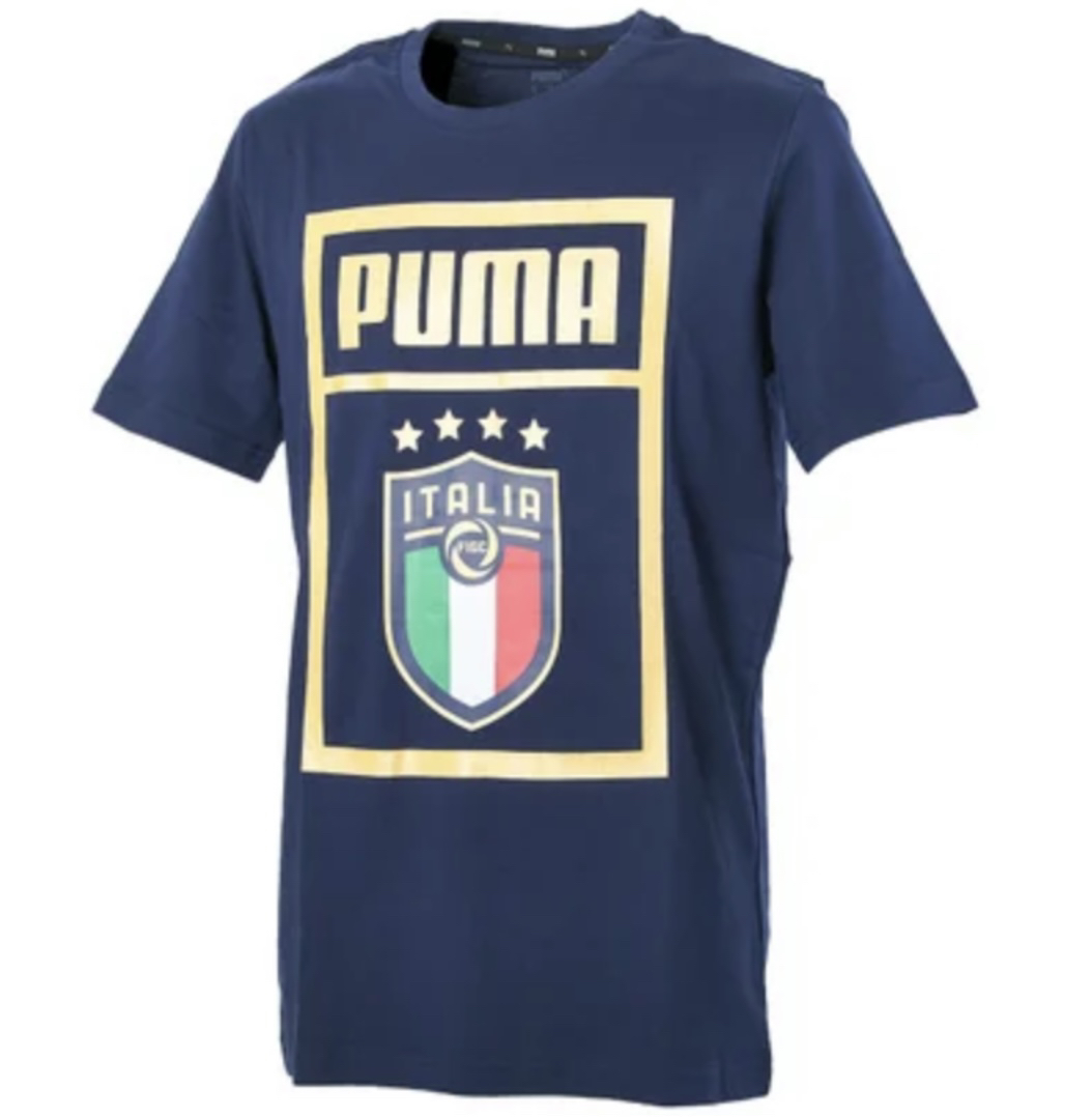 Men’s Puma Italia navy t-shirt XL image indicator(3)