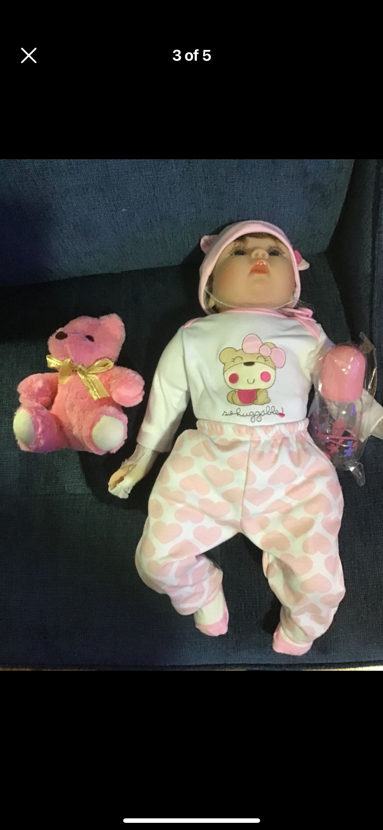 Brand New 22 Inch Soft Touch Reborn type Realistic Baby Doll image indicator(3)