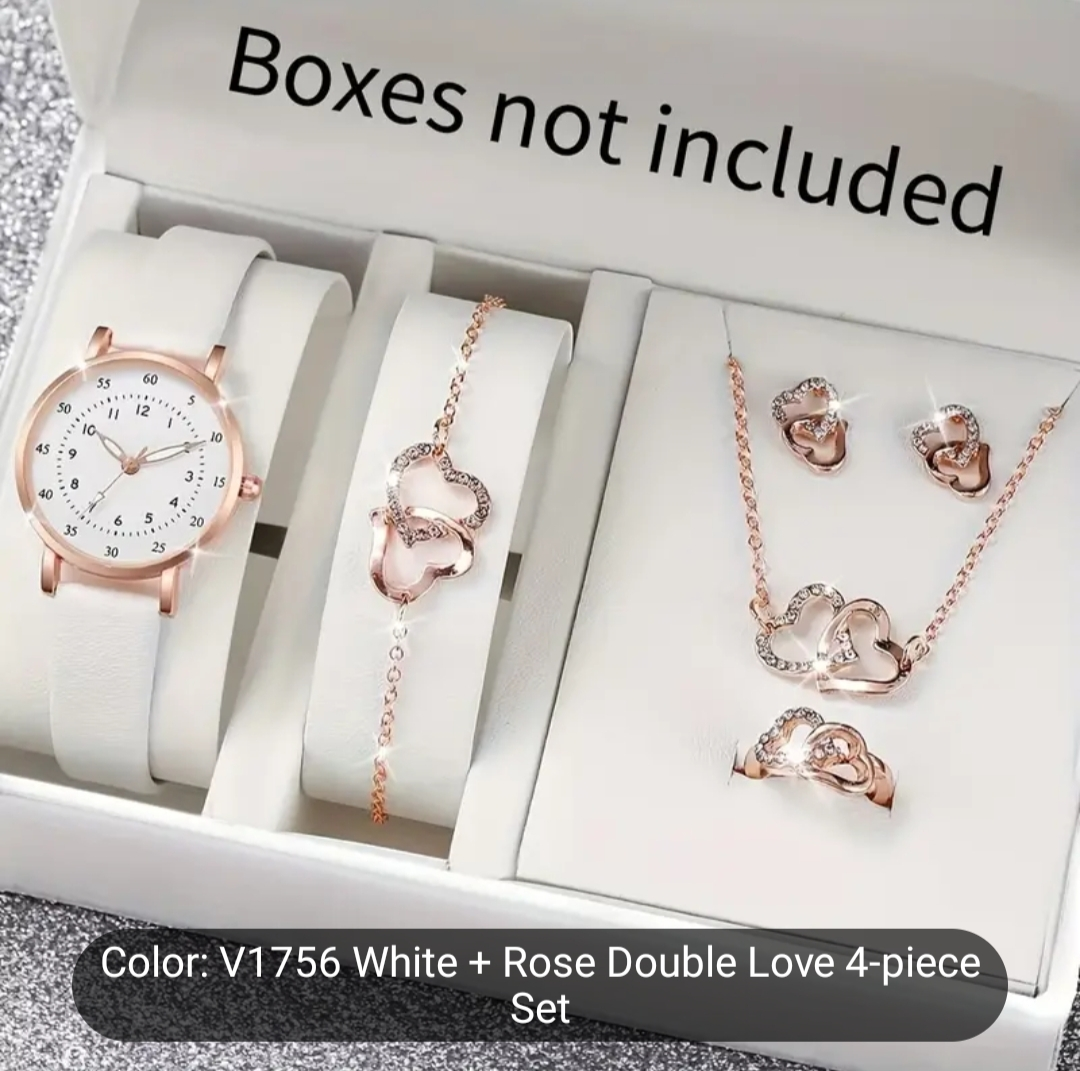 Women's Watch and Jewellery Set (6 PC's) Set thumbnail