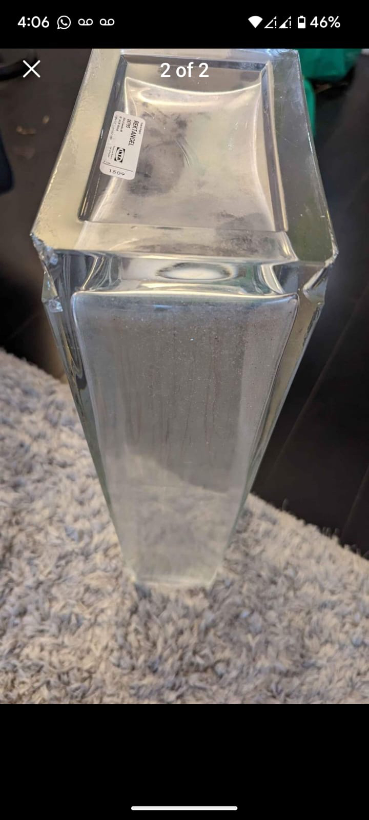#freecycle Ikea glass vase - photo 2