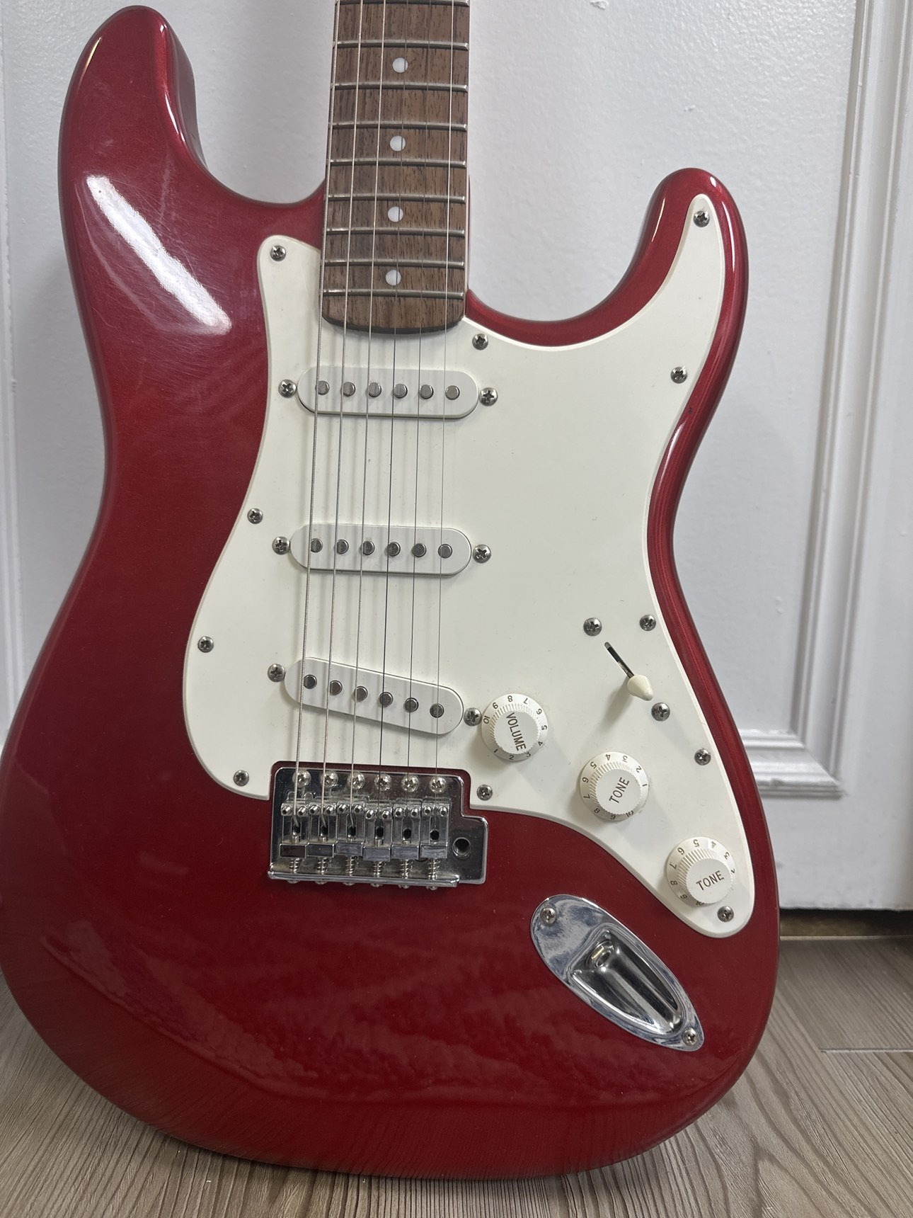 Squier stratocaster made by fender electric guitar on sale - photo 3