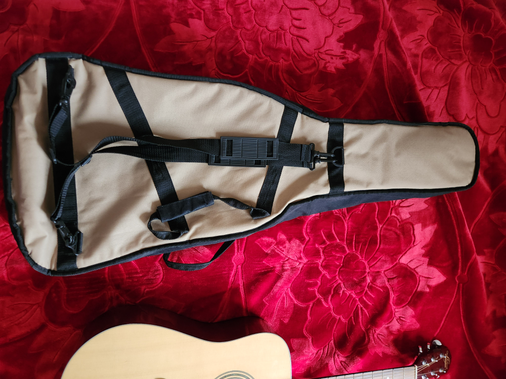 Oscar Schmidt acoustic guitar with soft case image indicator(8)