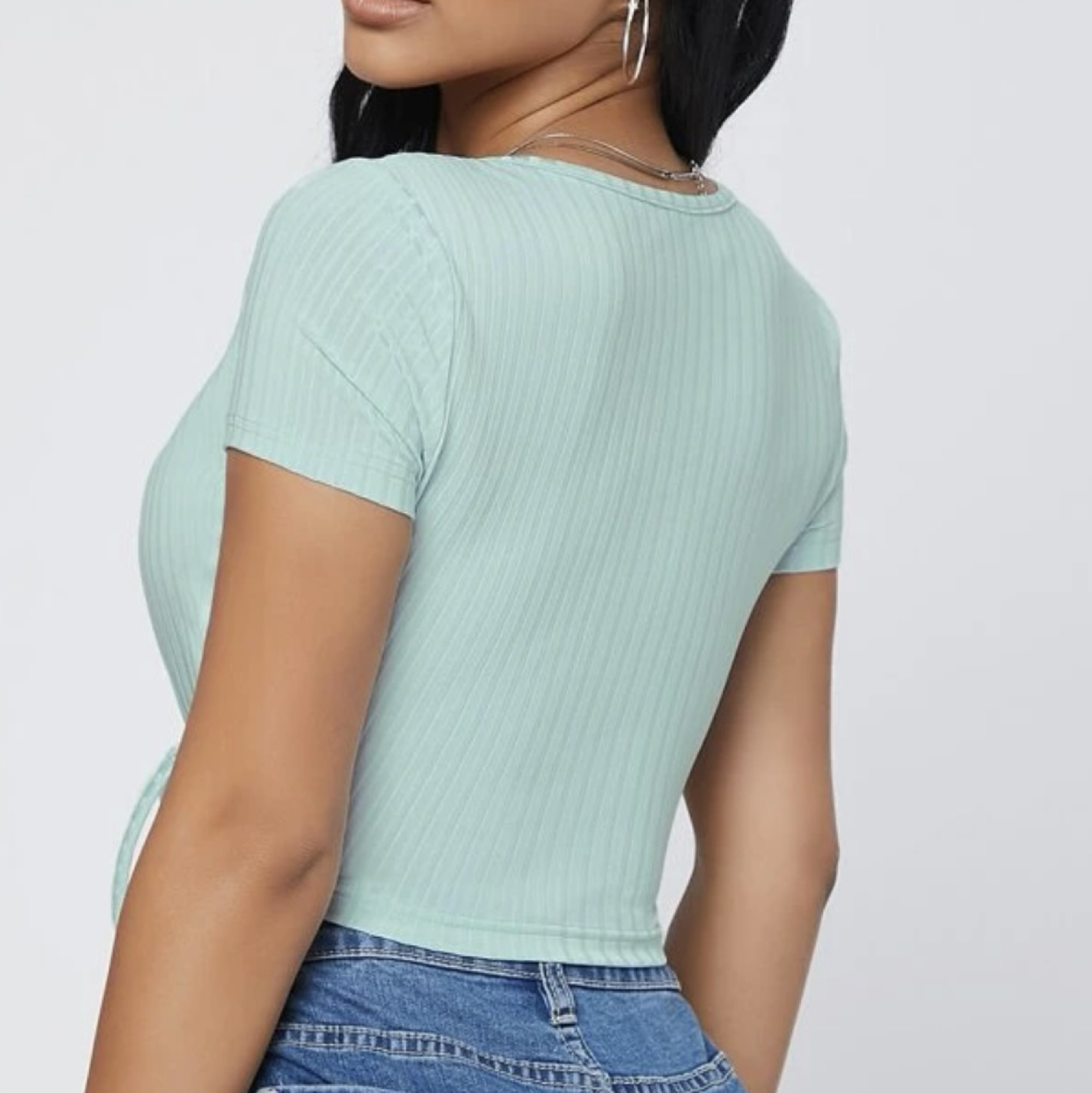 NEW 2 for $10 splice neck cropped tops image indicator(6)