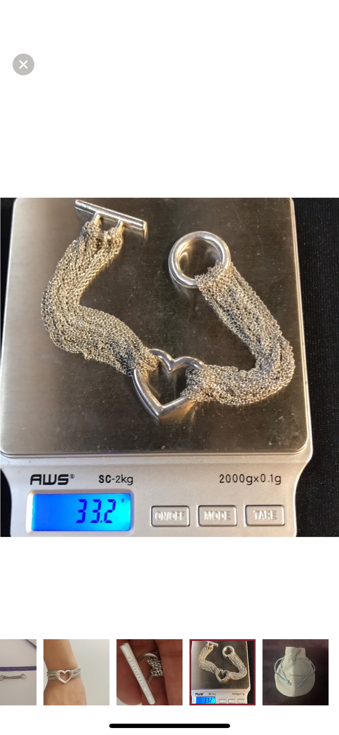 Tiffany Open Heart & Toggle Bracelet image indicator(6)