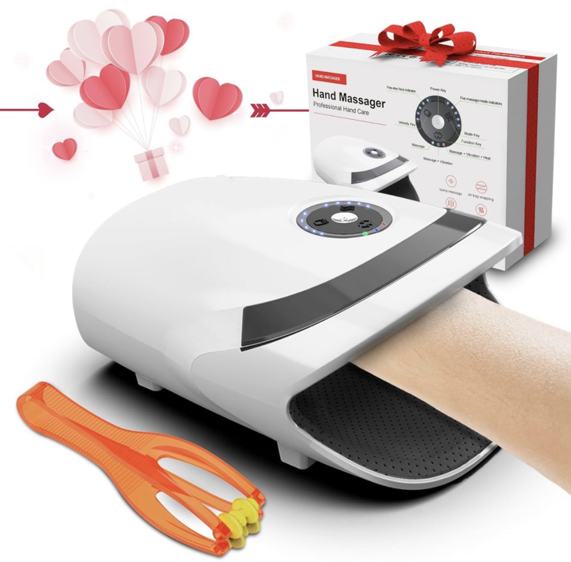 Hand Massager with Compression & Heating