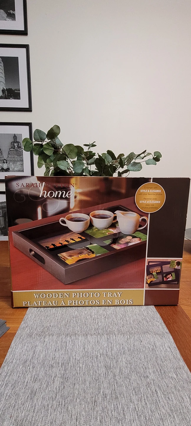 Wooden Photo Tray