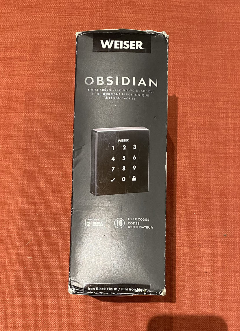Weiser Obsidian Electronic Deadbolt thumbnail