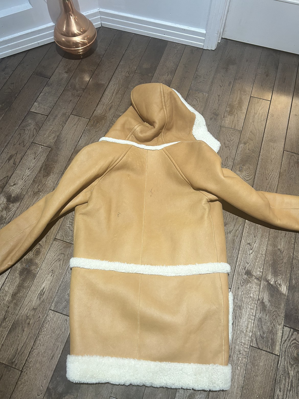 Coach genuine shearling reversible parka - photo 3