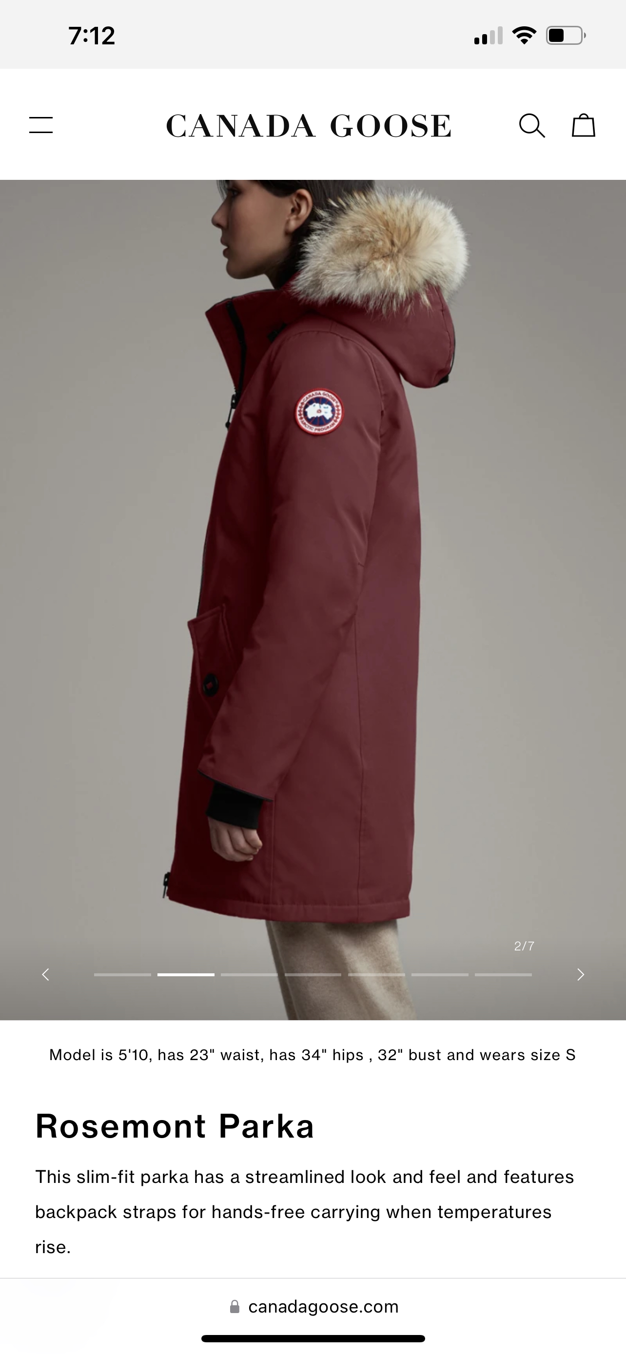Authentic brand new Canada Goose women Rosemont jacket - photo 5