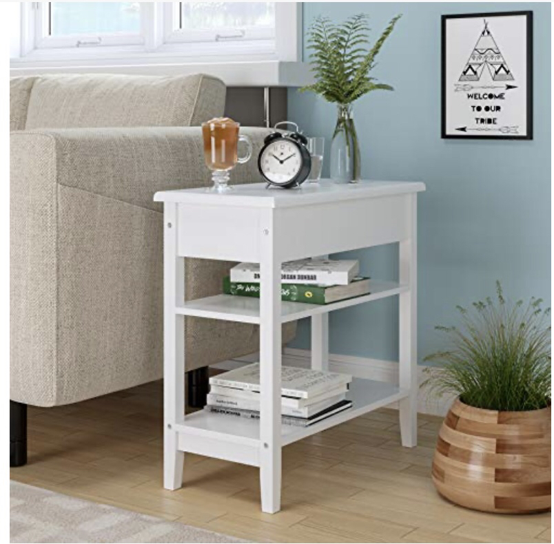 HOMECHO End Table, Flip Top Side Table, image indicator(4)