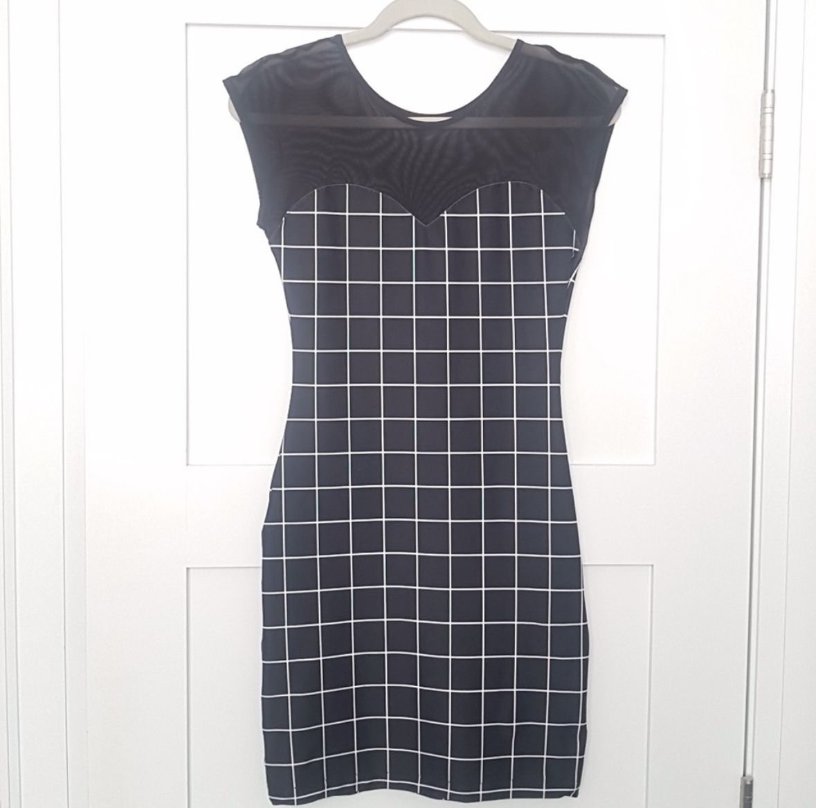 American Apparel Sheer Sweetheart Bodycon Dress