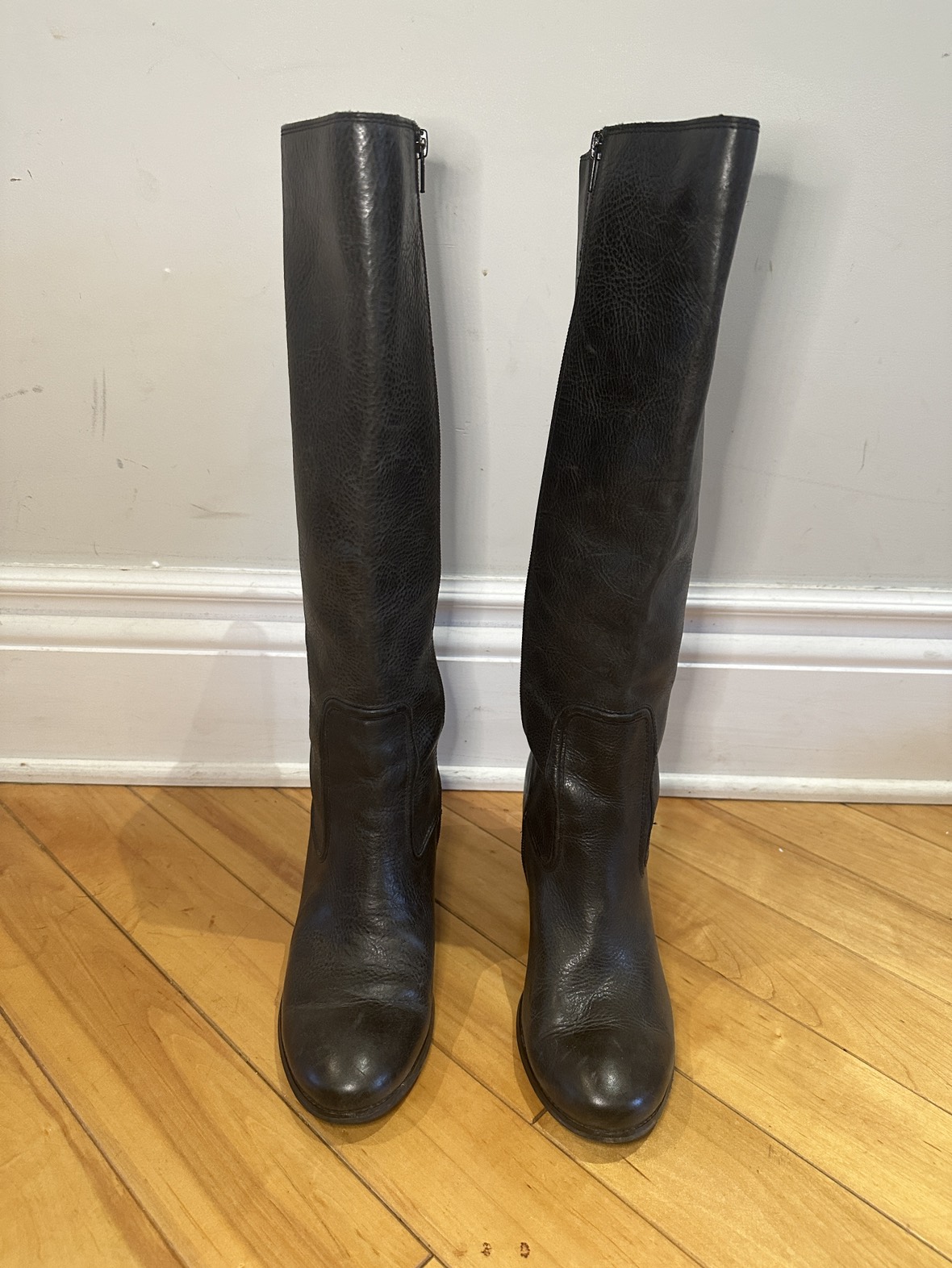 Vintage Leather Boots (Size 10) - photo 2