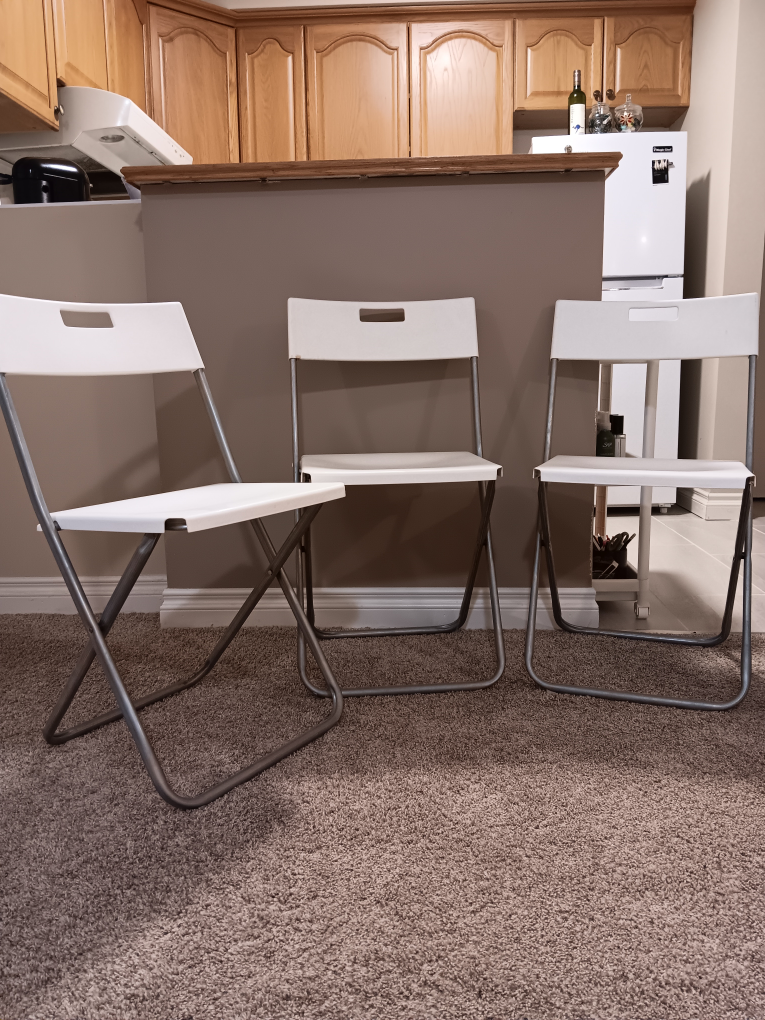 3 ikea folding chairs - photo 2