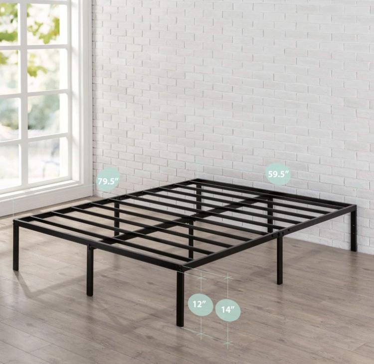 Queen size metal bedframe thumbnail