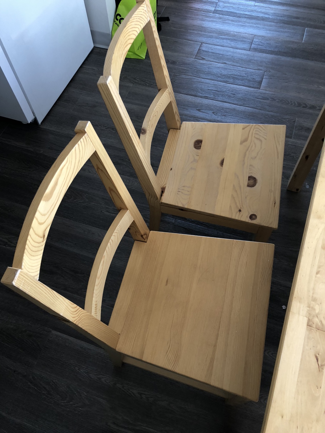 Dining table and 2 chairs - photo 3