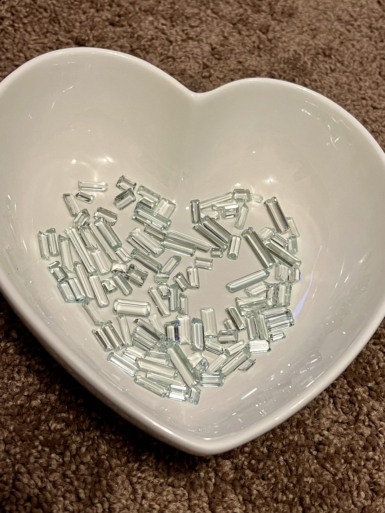 Faceted Aquamarine Gemstones