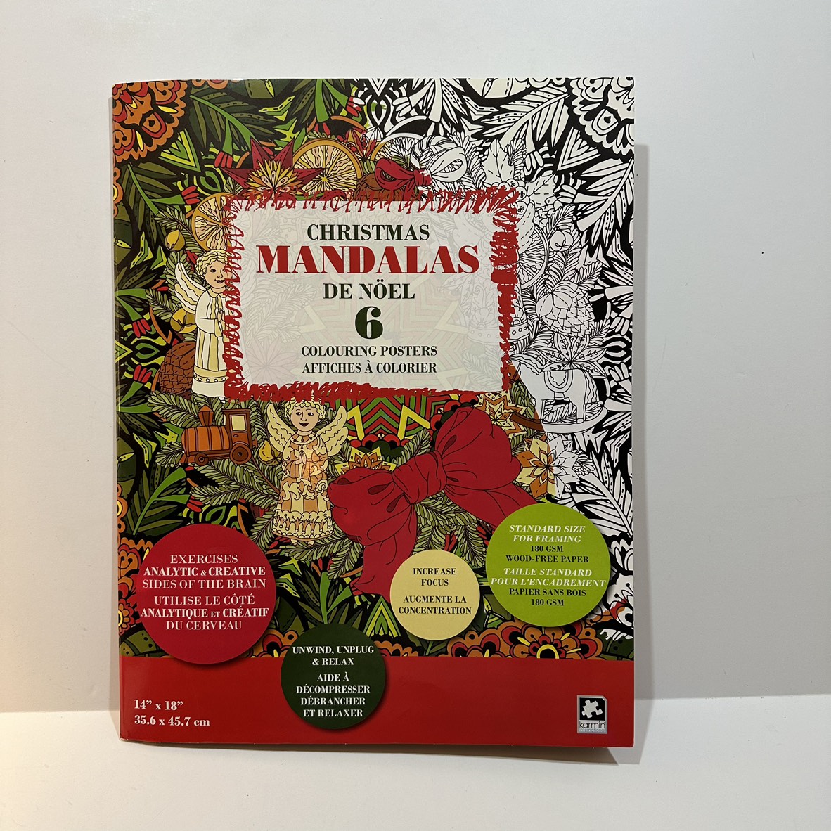 Mandalas & Velvet / Fuzzy Colouring Posters with Markers - photo 3