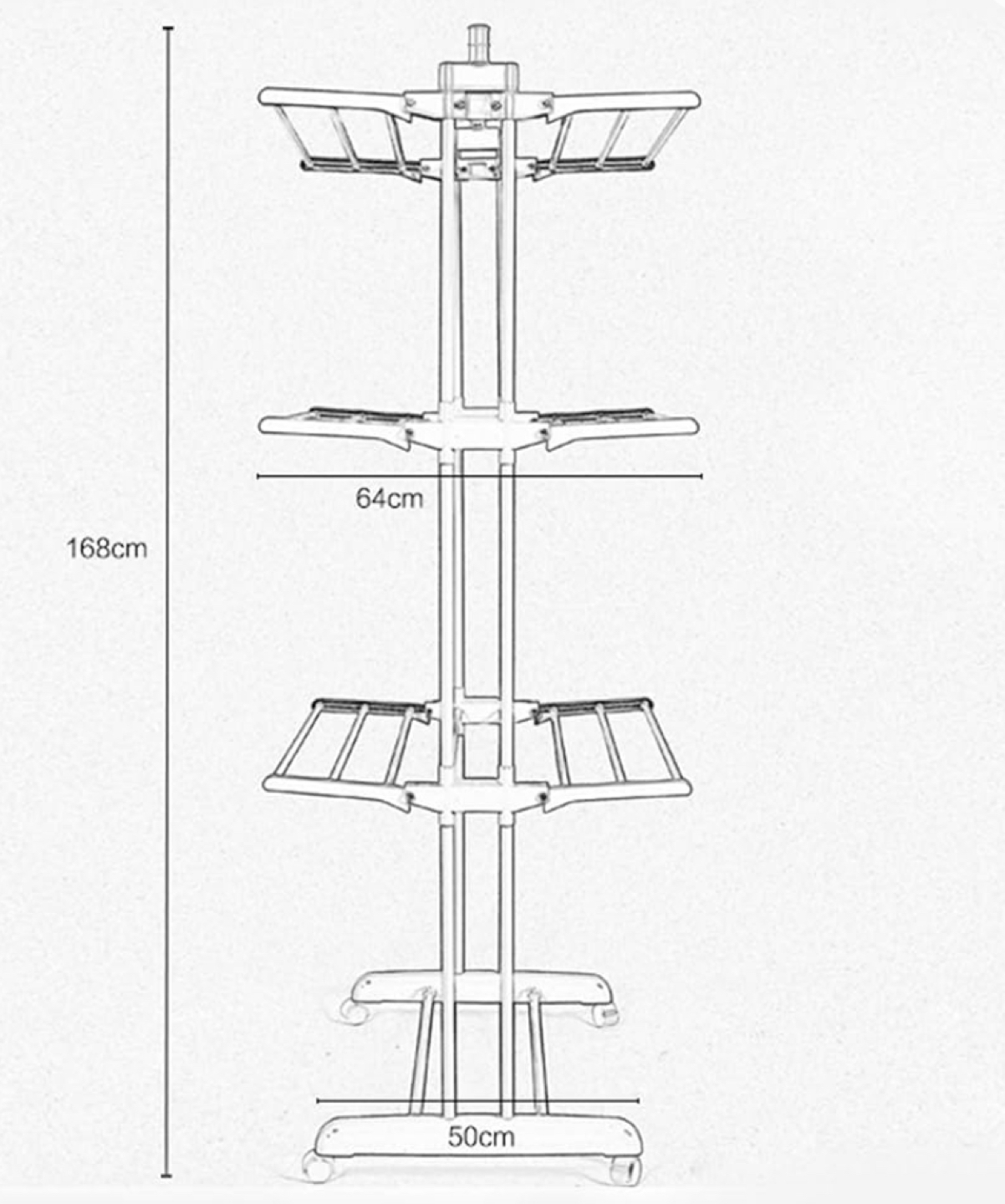 Clothes Drying Rack (foldable, rolling) - photo 5