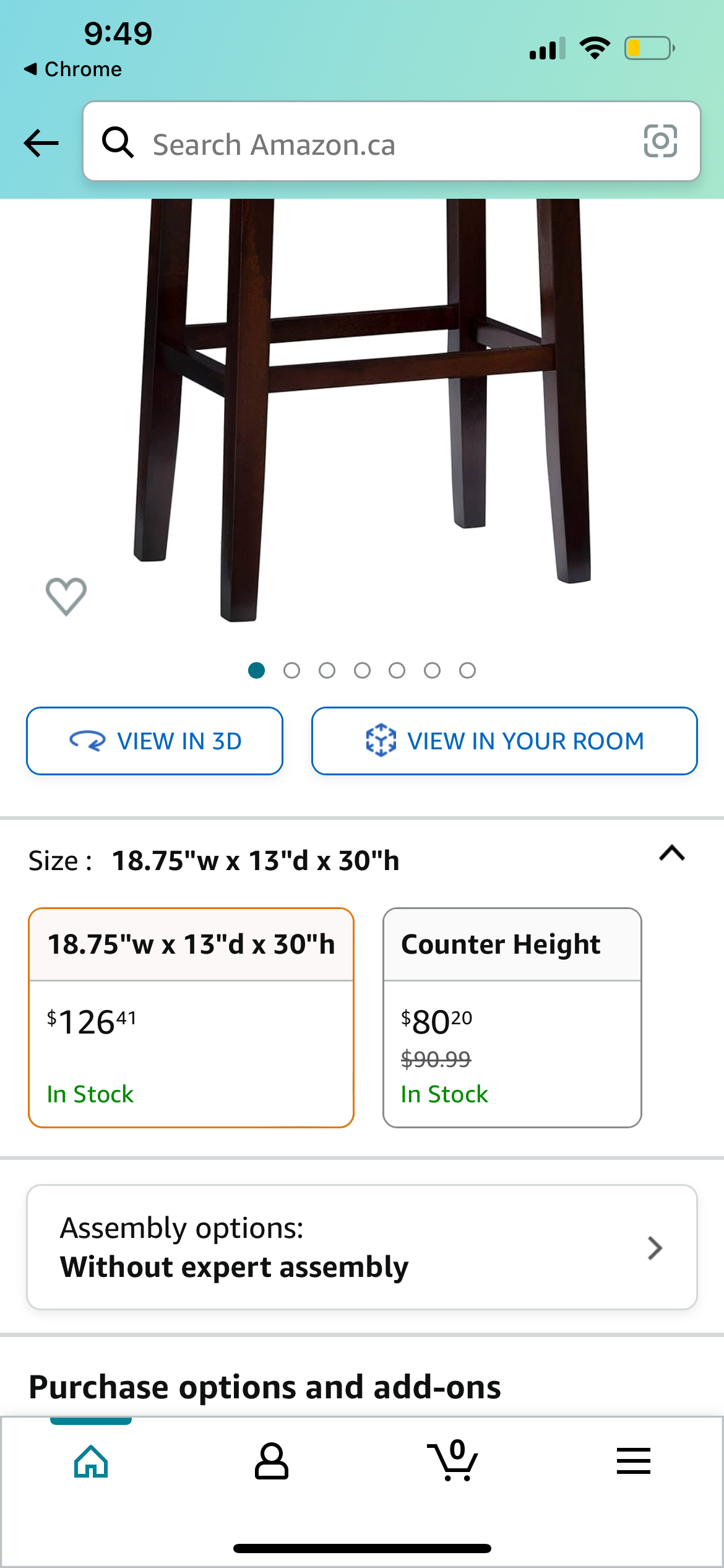 Bar stools 30 inch | set of 2 - photo 2