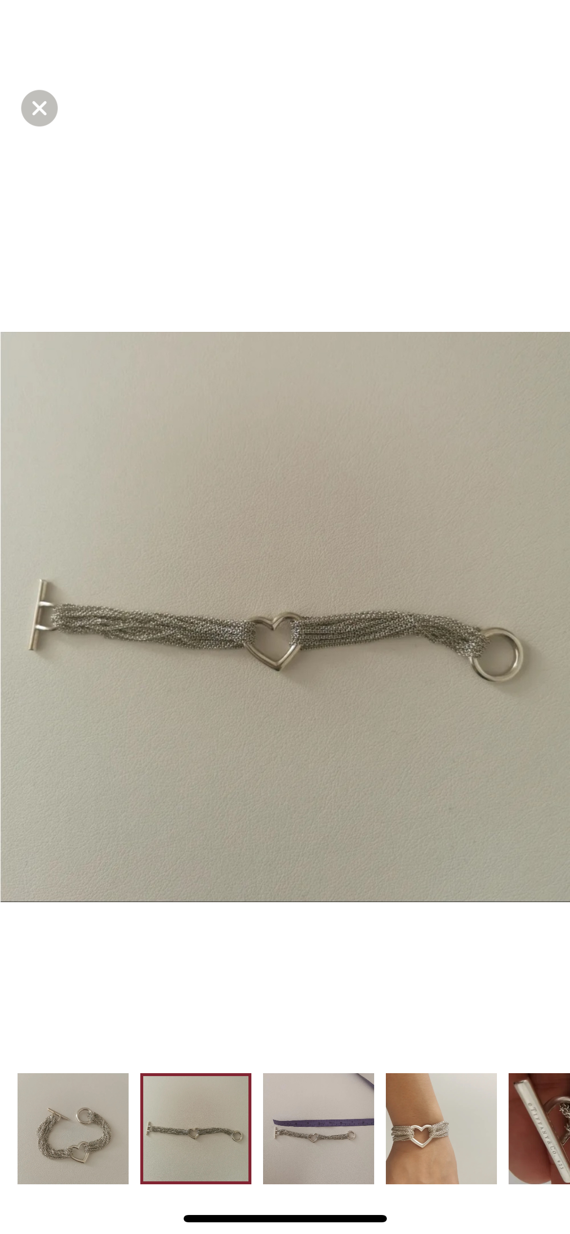 Tiffany Open Heart & Toggle Bracelet image indicator(3)