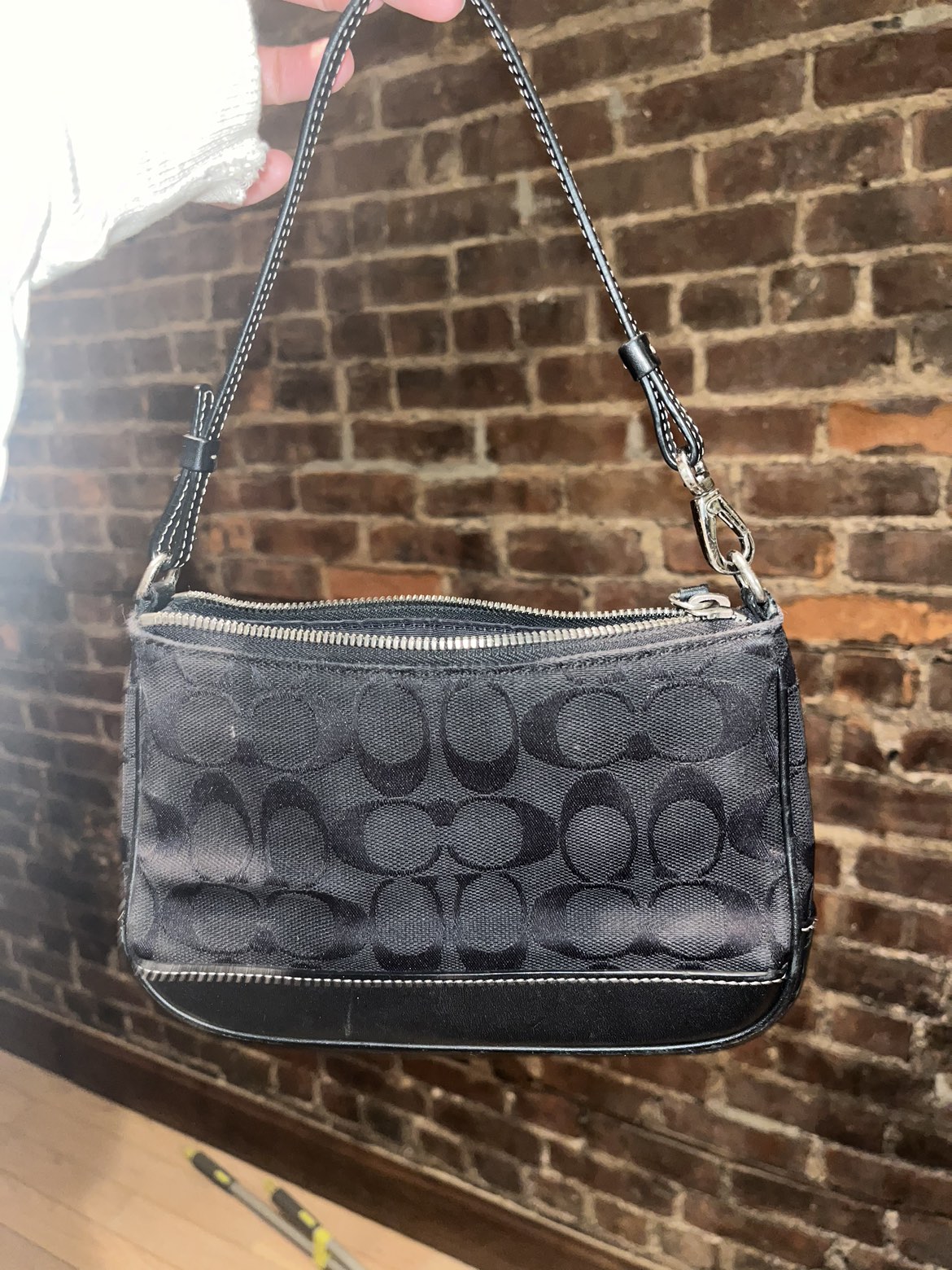Black mini coach monogram purse - photo 2
