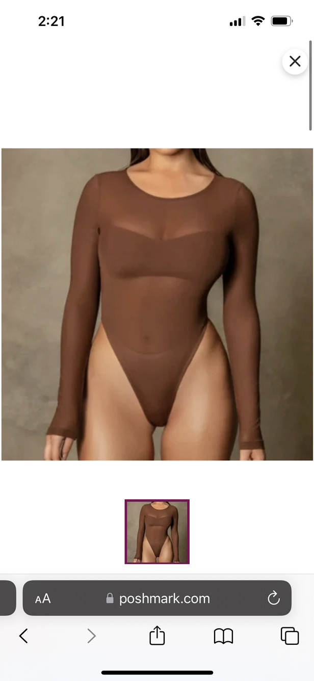 Meshki sheer bodysuit w bandeau attached - photo 3
