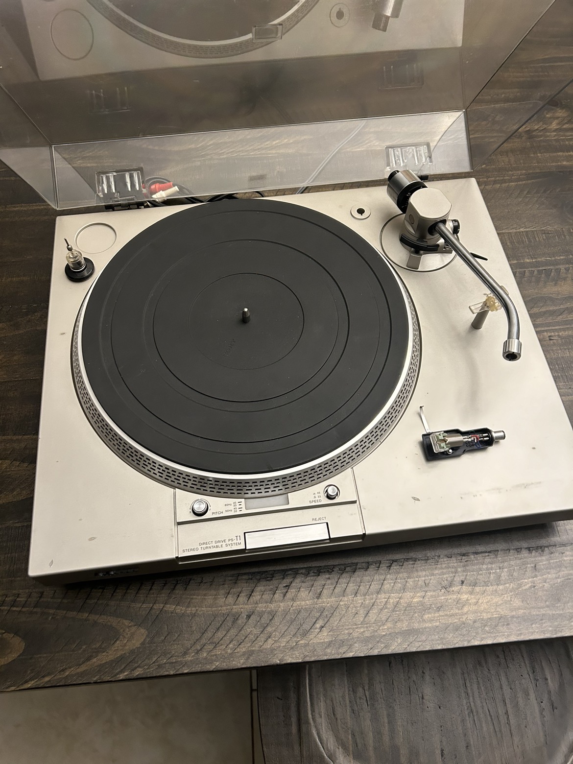 Vintage Sony Turntable 1979 PS-T1 Complete Working image indicator(2)