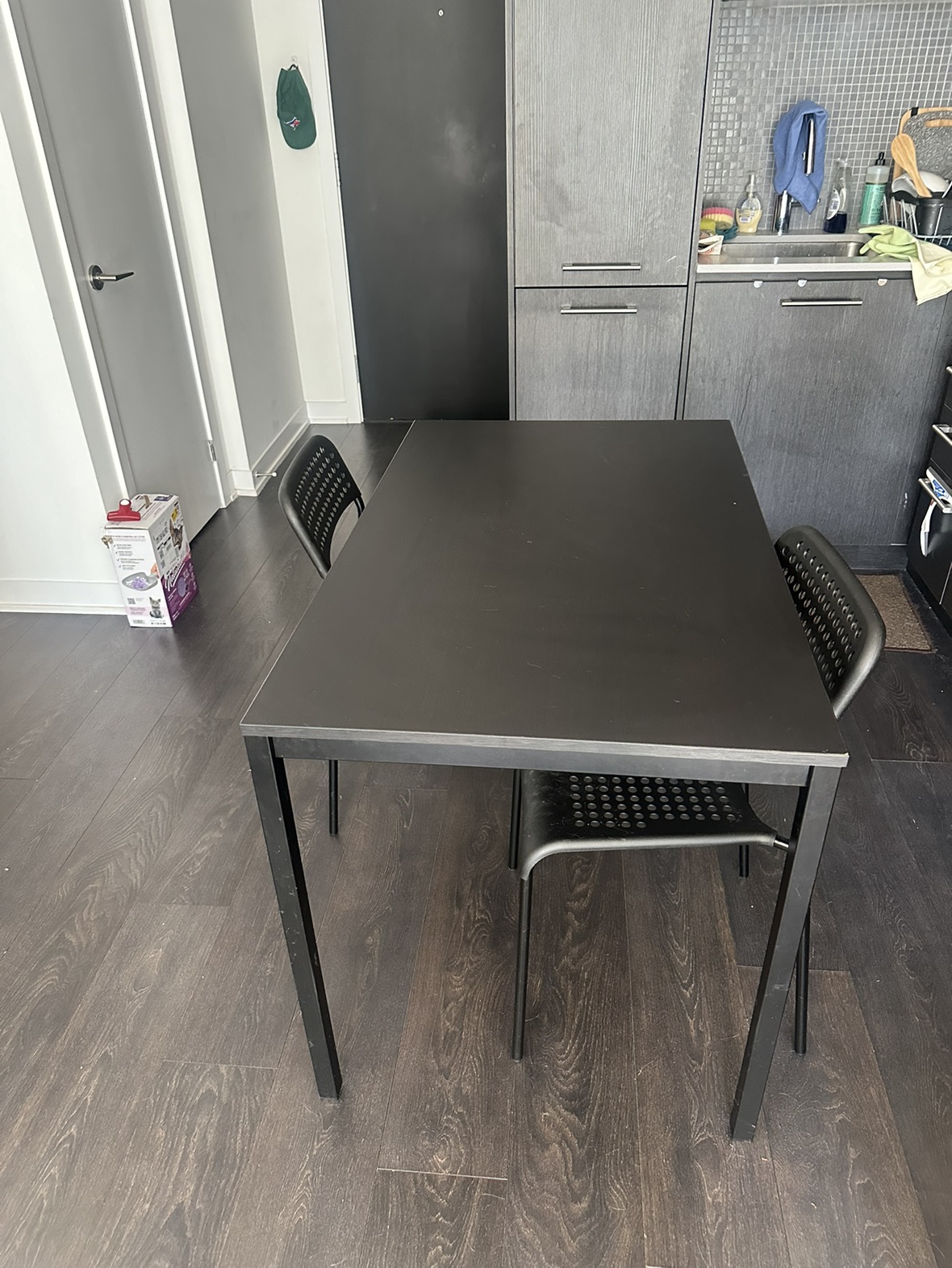 IKEA black dining table