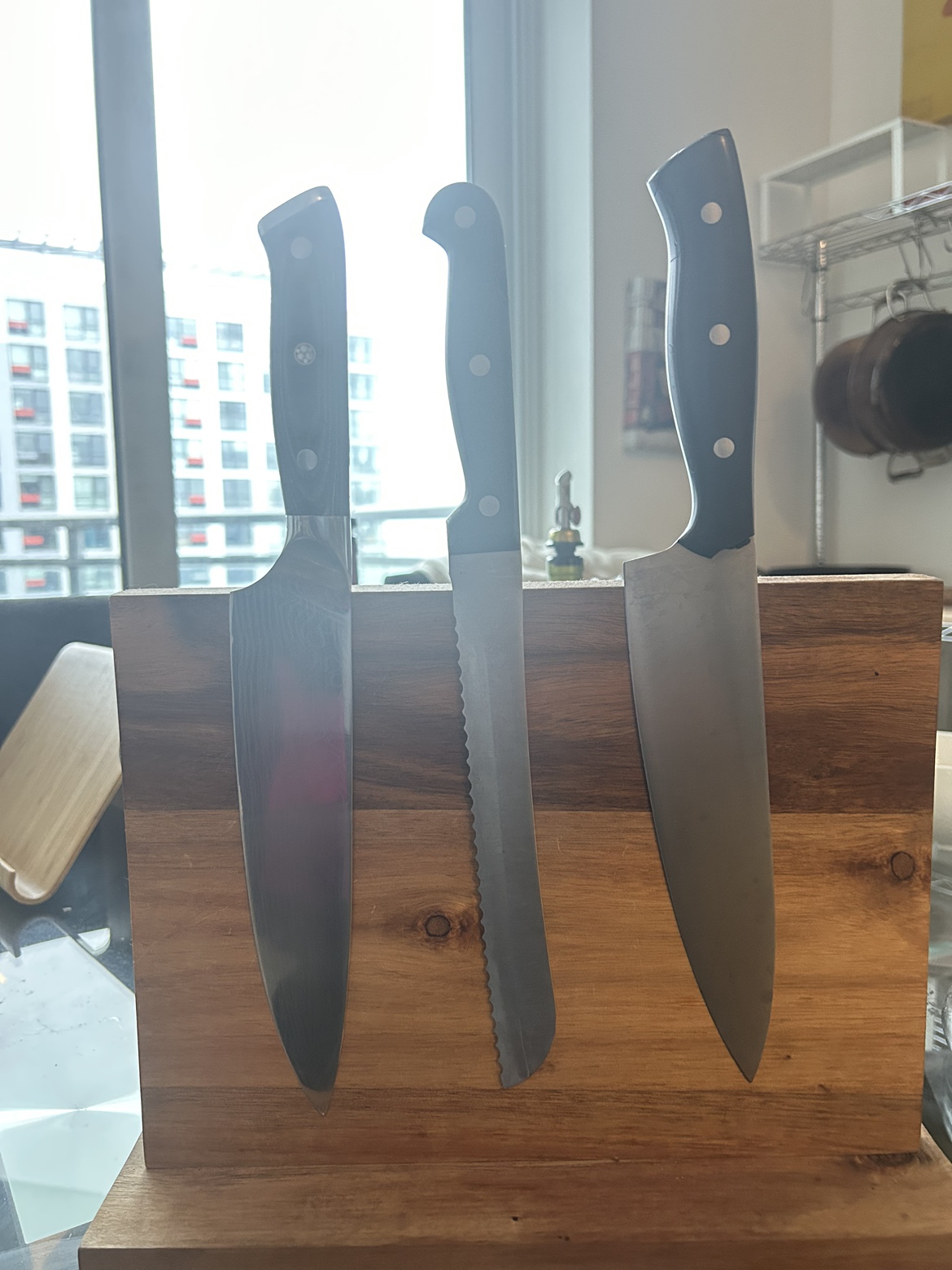 Magnetic Wooden Knife Holder originally $56 thumbnail