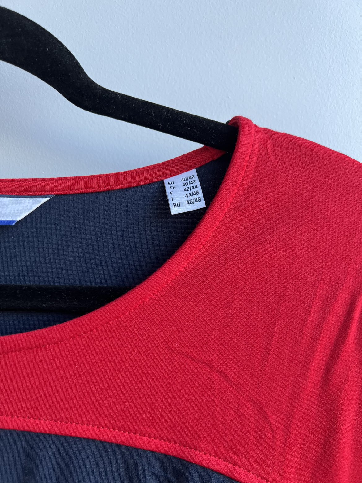 Navy and Red T-Shirt Dress image indicator(4)